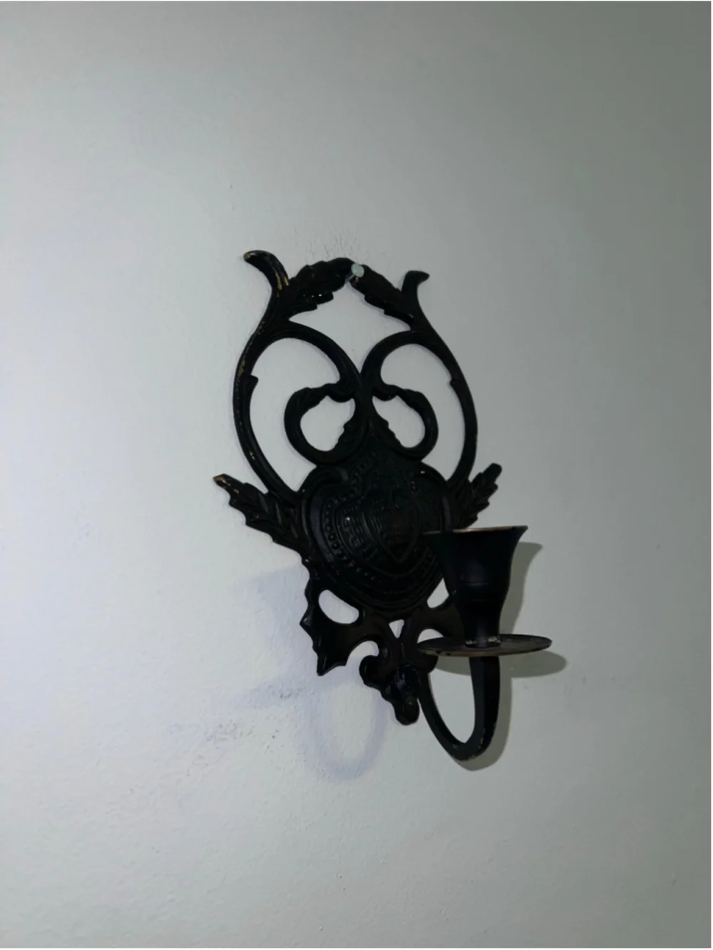 Victorian Gothic Heart Wall Sconce Candle Holder